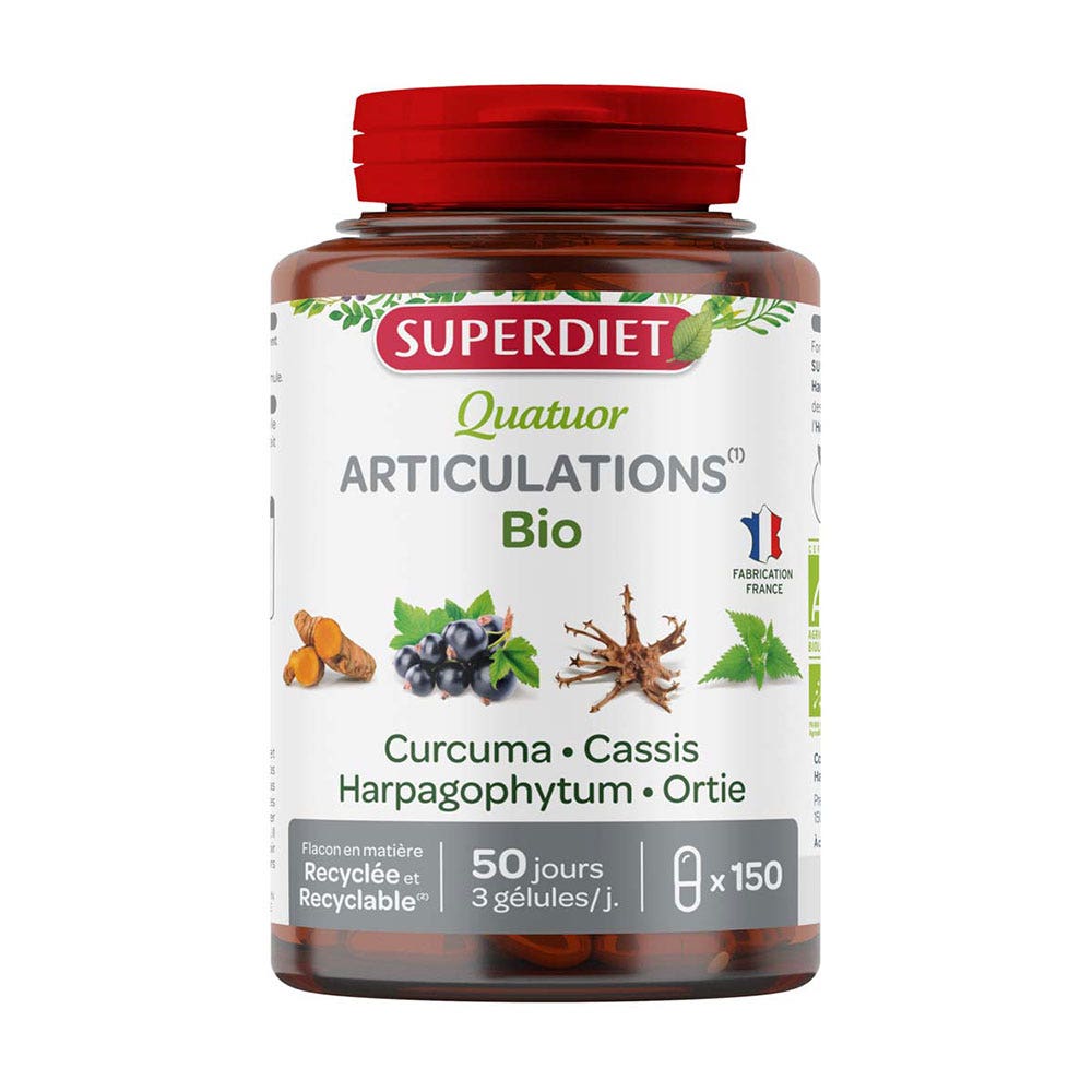 Superdiet Articolazioni Curcuma Bio 150 Capsule 150 Gélules