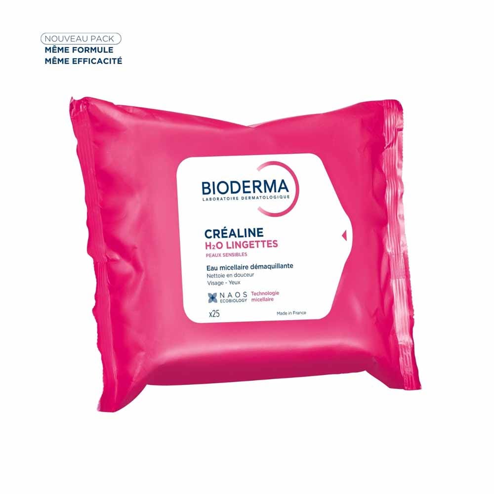 Bioderma Crealine Salviettine struccanti H2O x 25