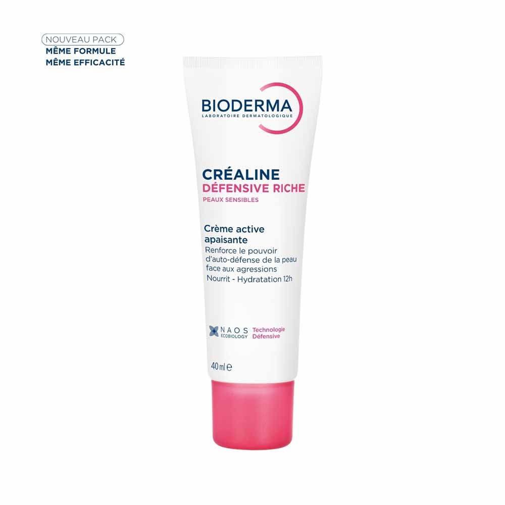 Bioderma Crealine Crema Attiva Lenitiva Difensiva Ricca Pelli Sensibili e Sensibilizzate 40ml