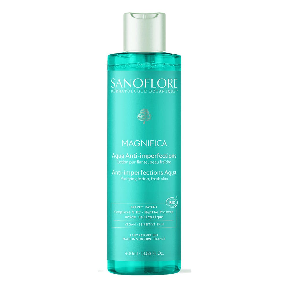 Sanoflore Magnifica Lozione viso Oli essenziali Pelle grassa con tendenza all'acne 400ml