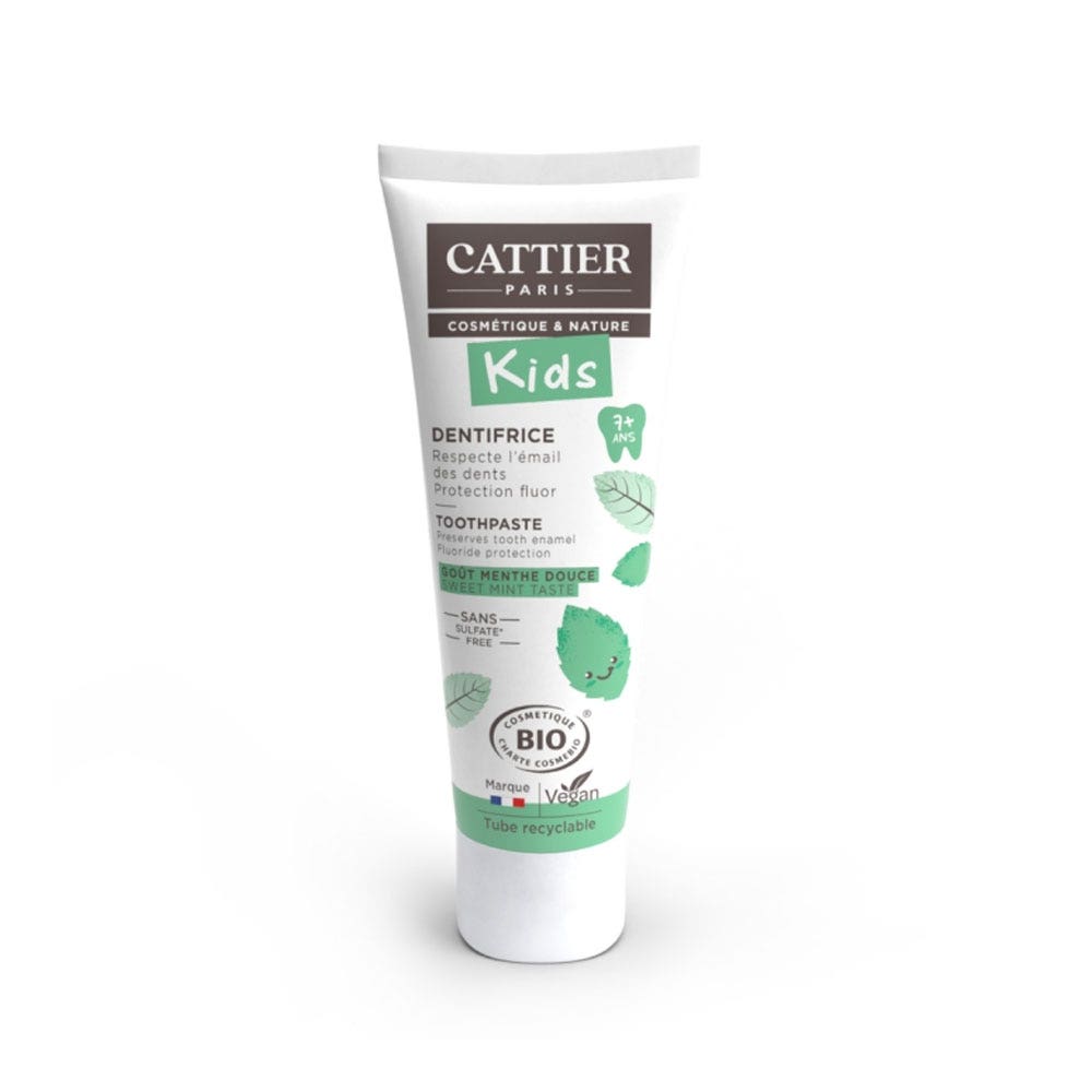 Cattier Kids Dentifricio bio 7+ anni al gusto menta dolce 50 ml