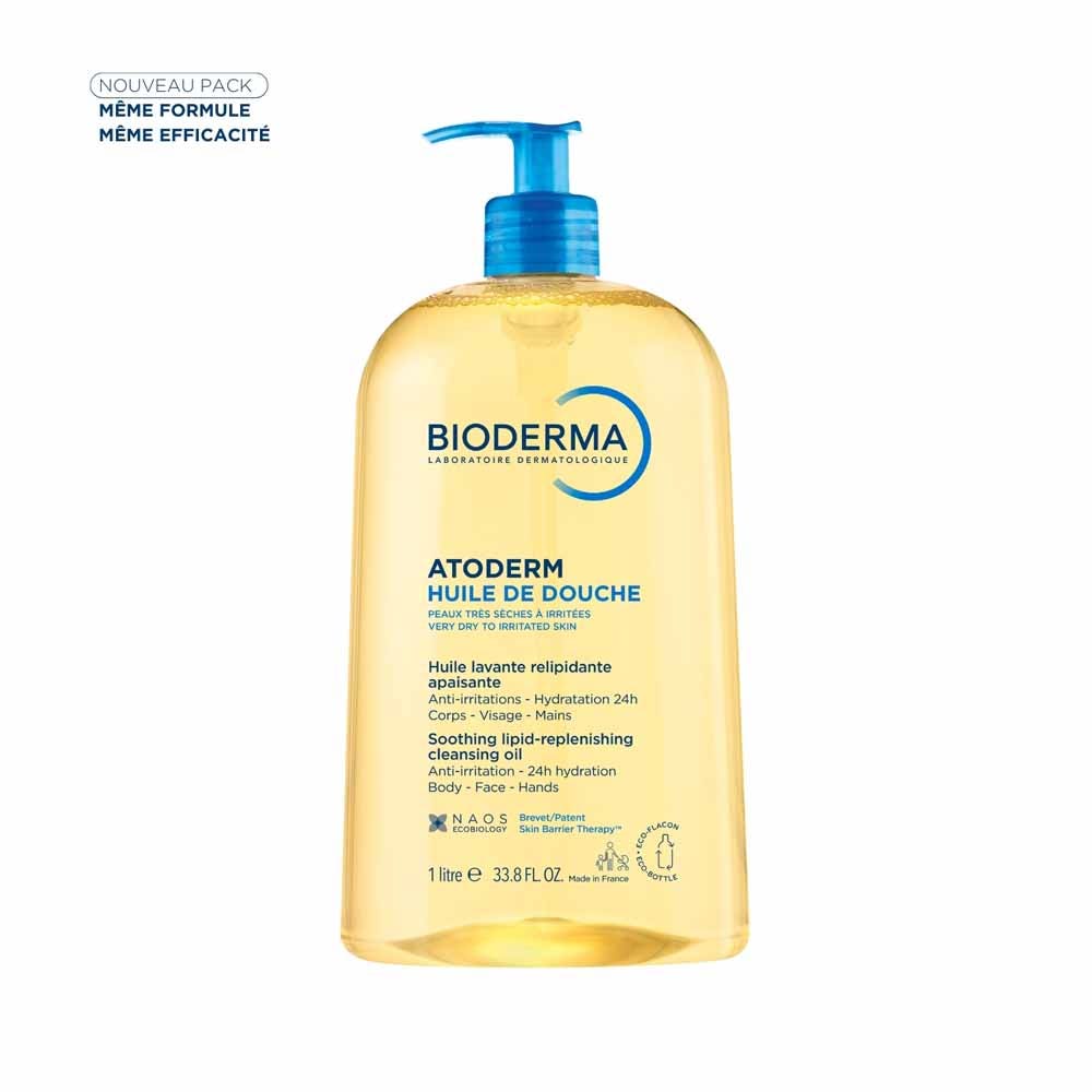 Bioderma Atoderm Olio doccia e pelli molto secche o irritate 1 L