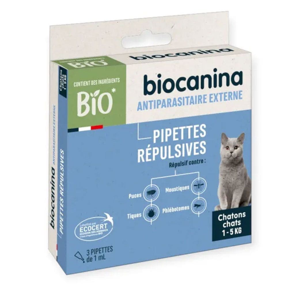Biocanina Pipetta repellente per Gatto 3 pipette