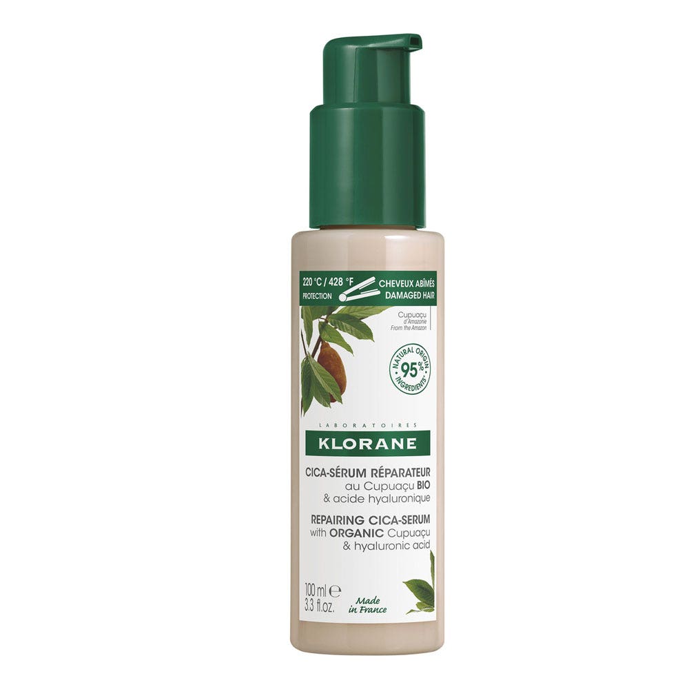 Klorane Cica-siero riparatore al cupuaçu bio e acido ialuronico per capelli molto secchi e danneggiati 100ml