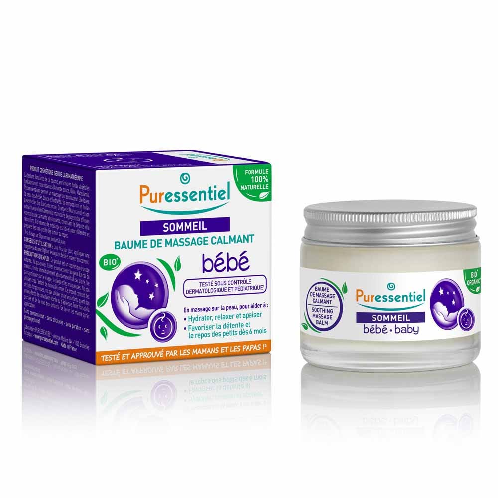 Puressentiel Sonno Balsamo Da Massaggio Calmante Bimbo Con 3 oli essenziali 30ml