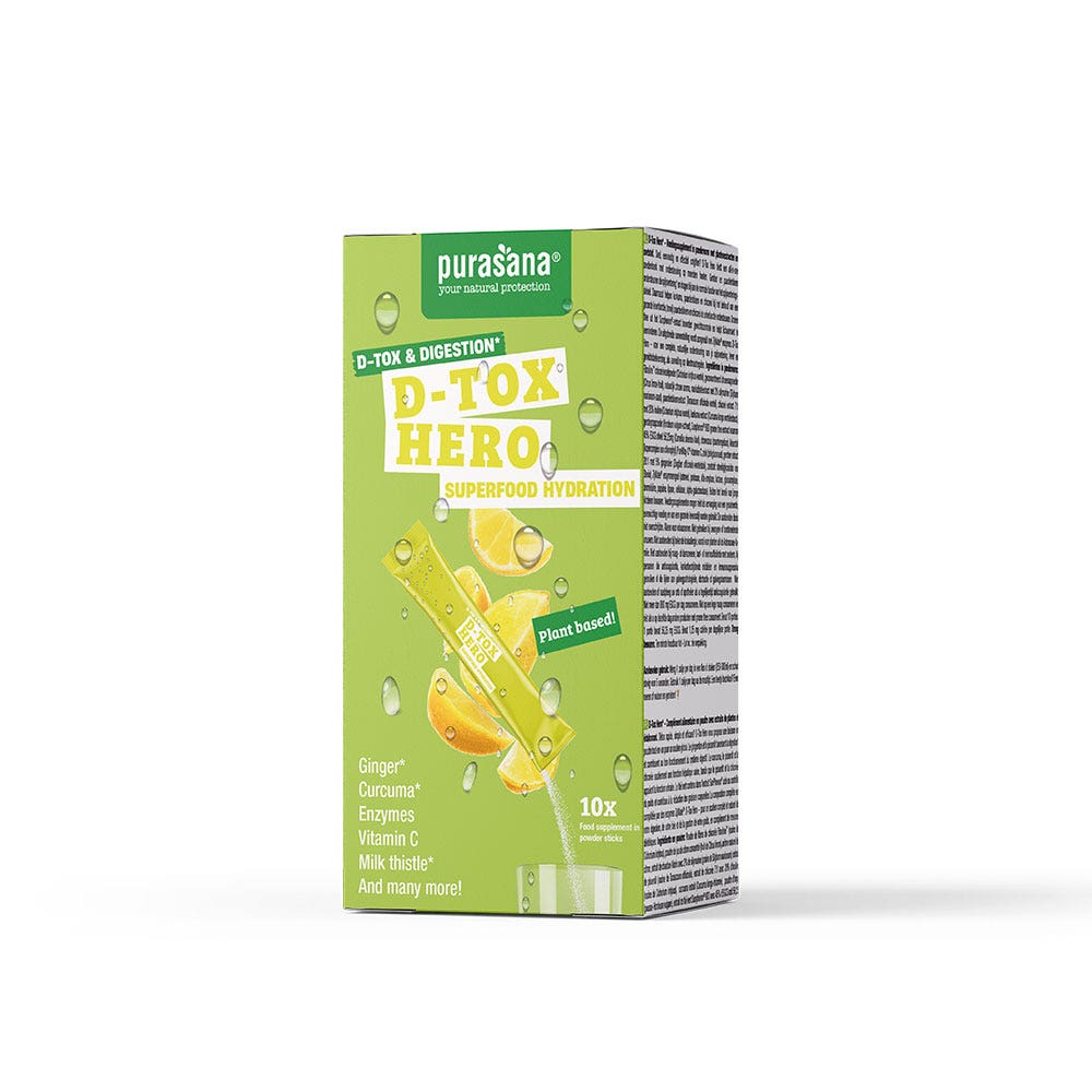 Purasana Hero Detox idratazione per la digestione 10 stick