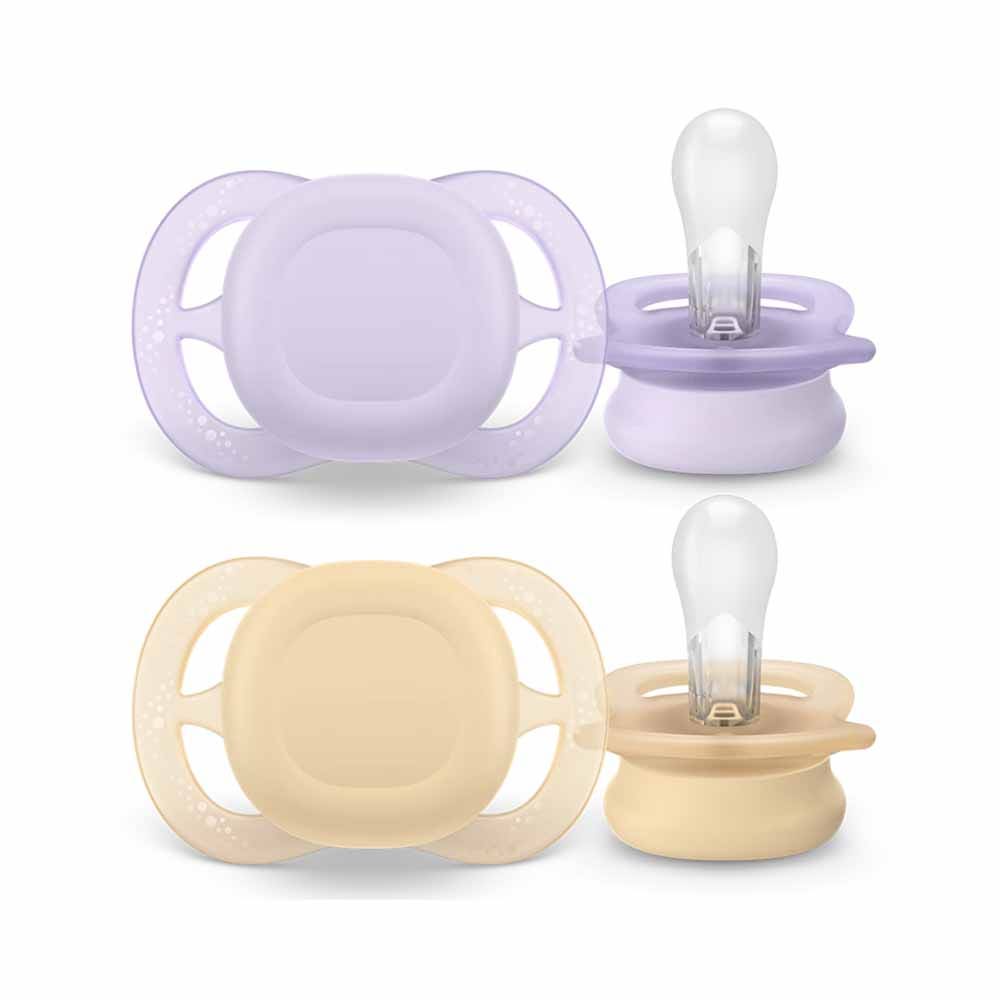 Avent Ultra Start Succhietti simmetrici in silicone Notte da 0 a 2 mesi x2