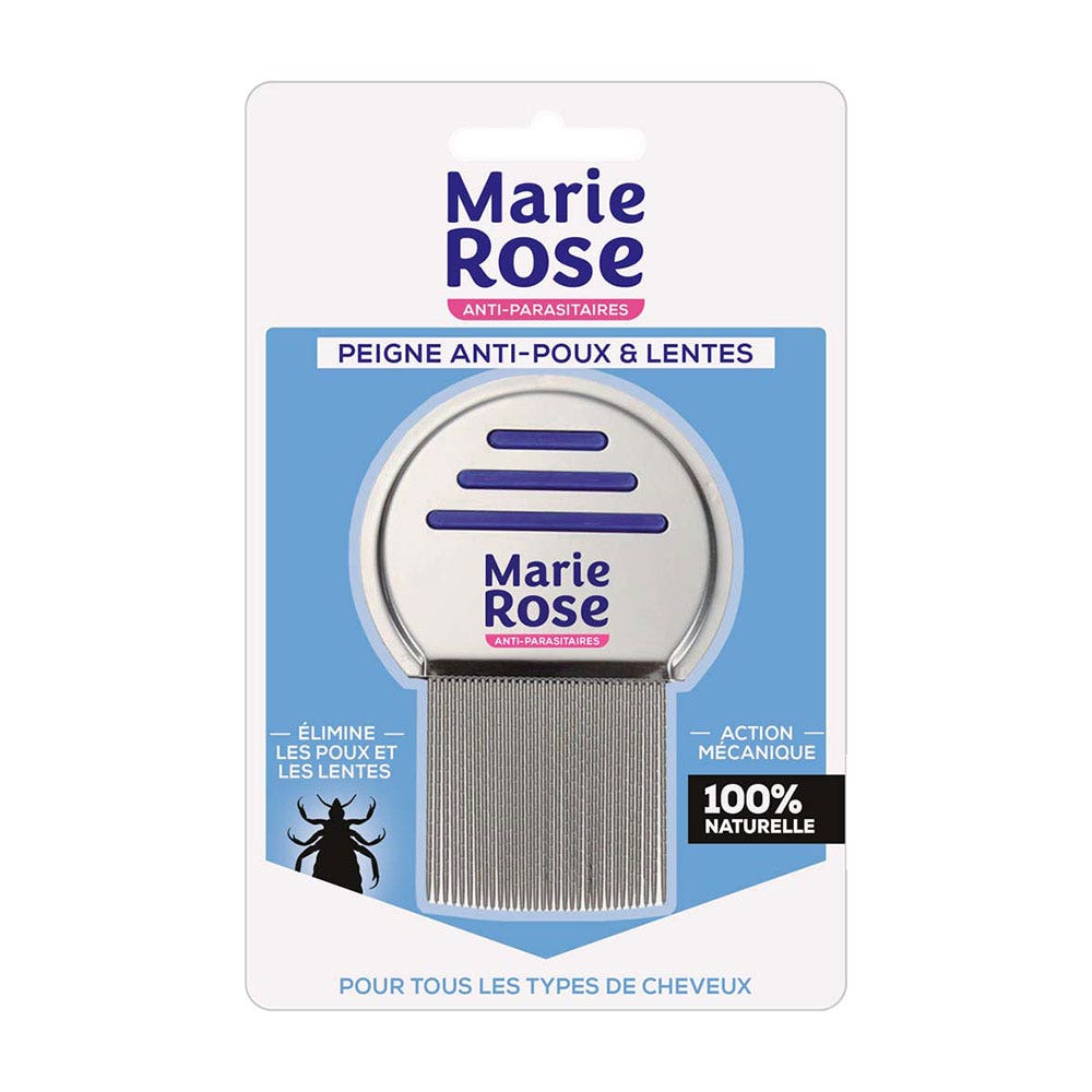 Marie Rose Pettine per pidocchi e lendini Denti striati Tutti i tipi di Capelli