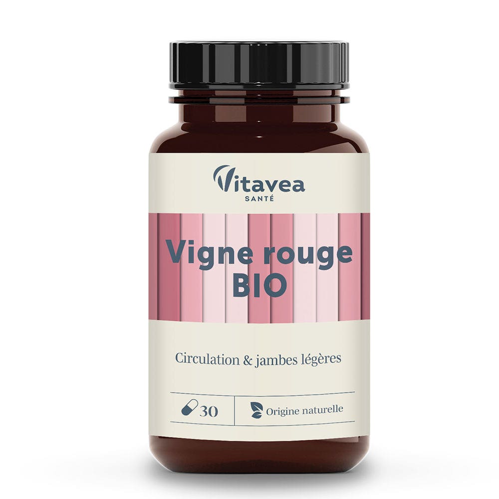 Vitavea Santé Nutri'sentiels Vite rossa bio per la circolazione 30 capsule