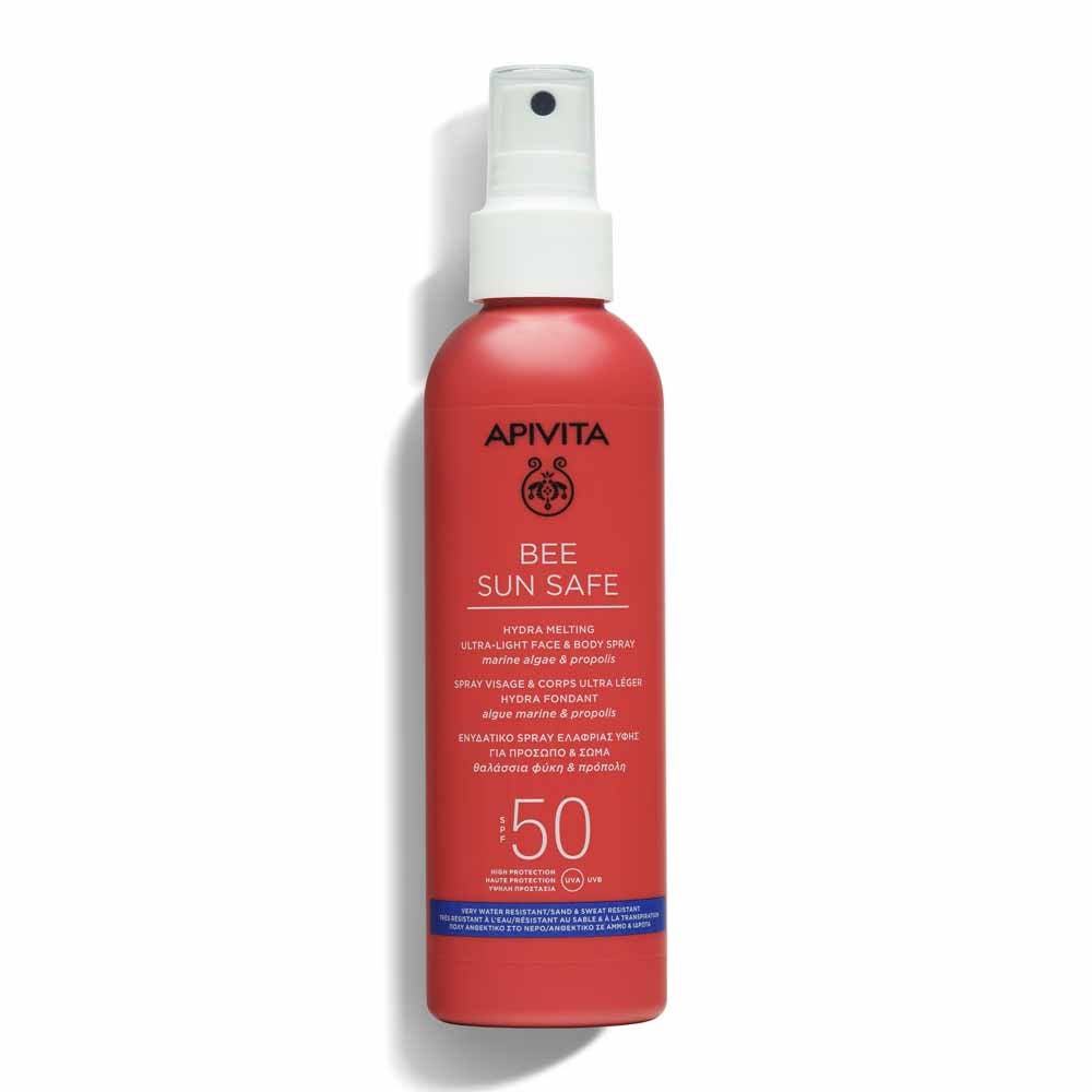 Apivita Bee Sun Safe Spray Hydra Melting Viso e Corpo Ultra-Leggero SPF50 200ml