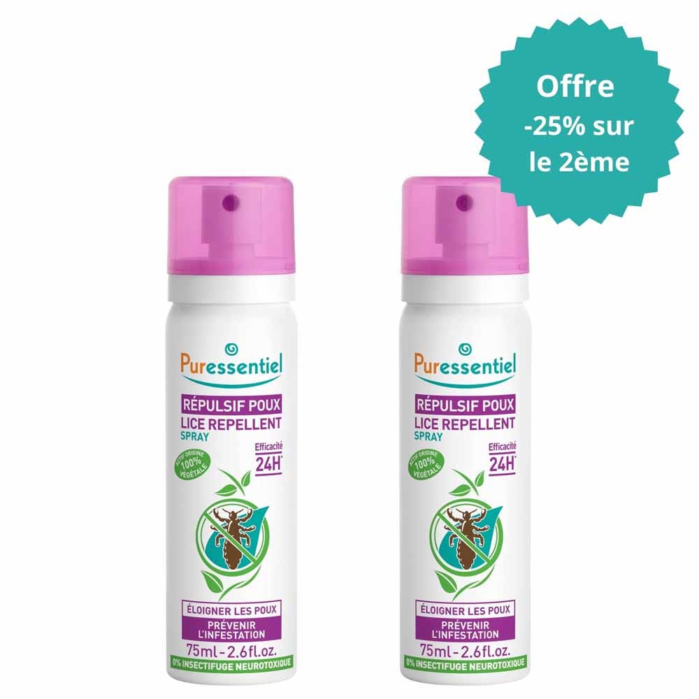 Puressentiel Anti-pidocchi Spray repellente 2x75ml