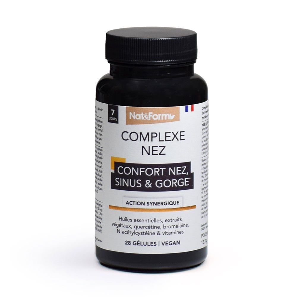Nat&Form Complesso naso seni e gola 28 capsule