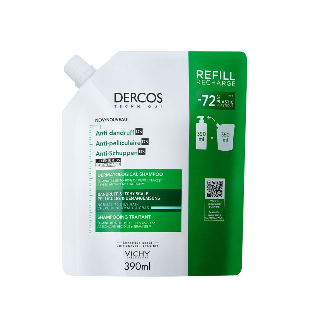 Vichy Dercos Shampoo Eco-refill Antiforfora Capelli da normali a grassi 390ml