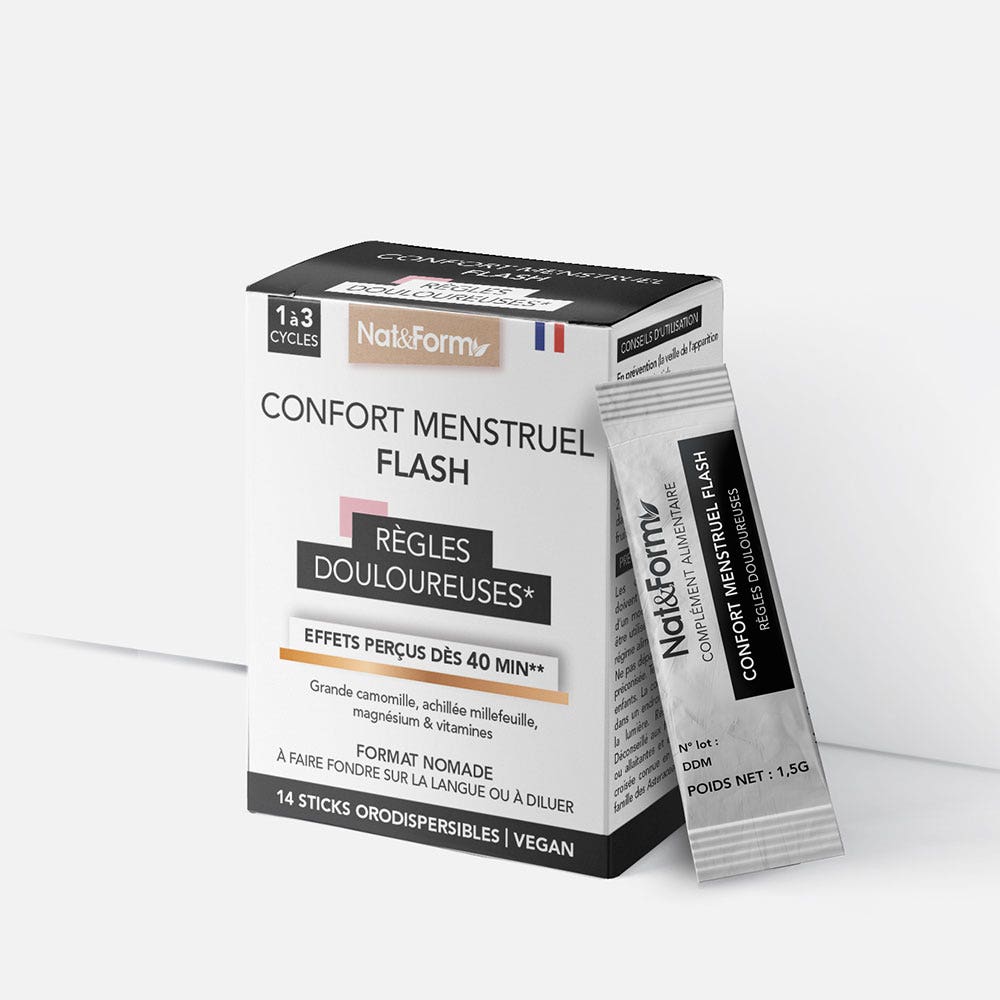 Nat&Form Confort mestruale immediato 14 stick