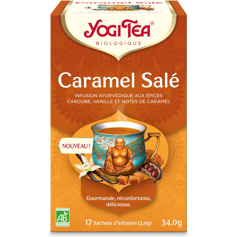 Yogi Tea Infuso di caramello salato Bio 17 borse