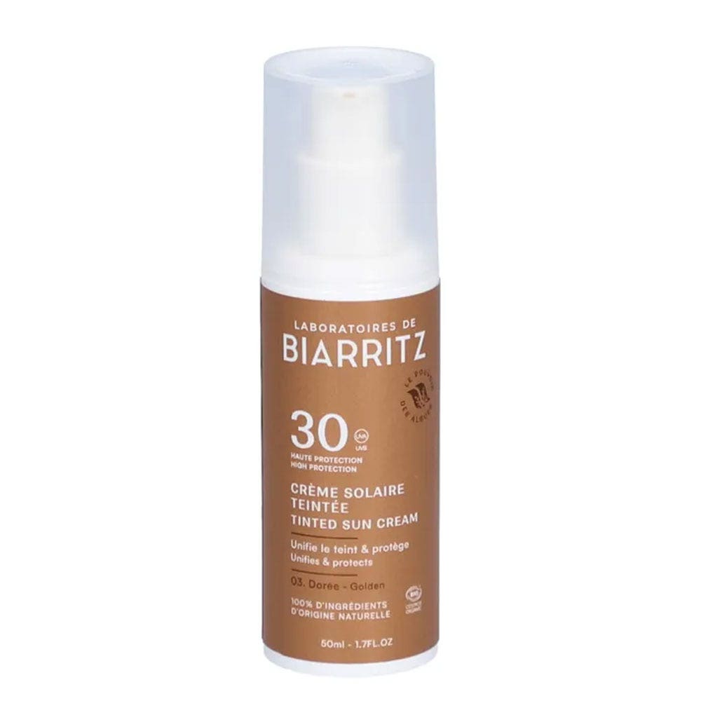 Laboratoires De Biarritz Prodotti solari Crema colorata protettiva per il viso SPF30 Bio Effetto Luce Sana 50ml