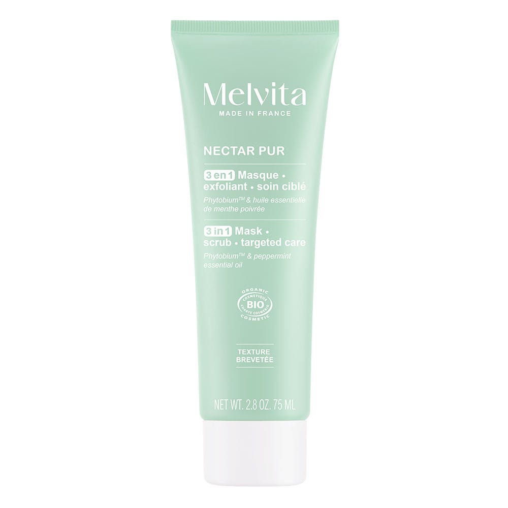 Melvita Nectar Pur Nectar Pur maschera esfoliante e purificante bio 75 ml
