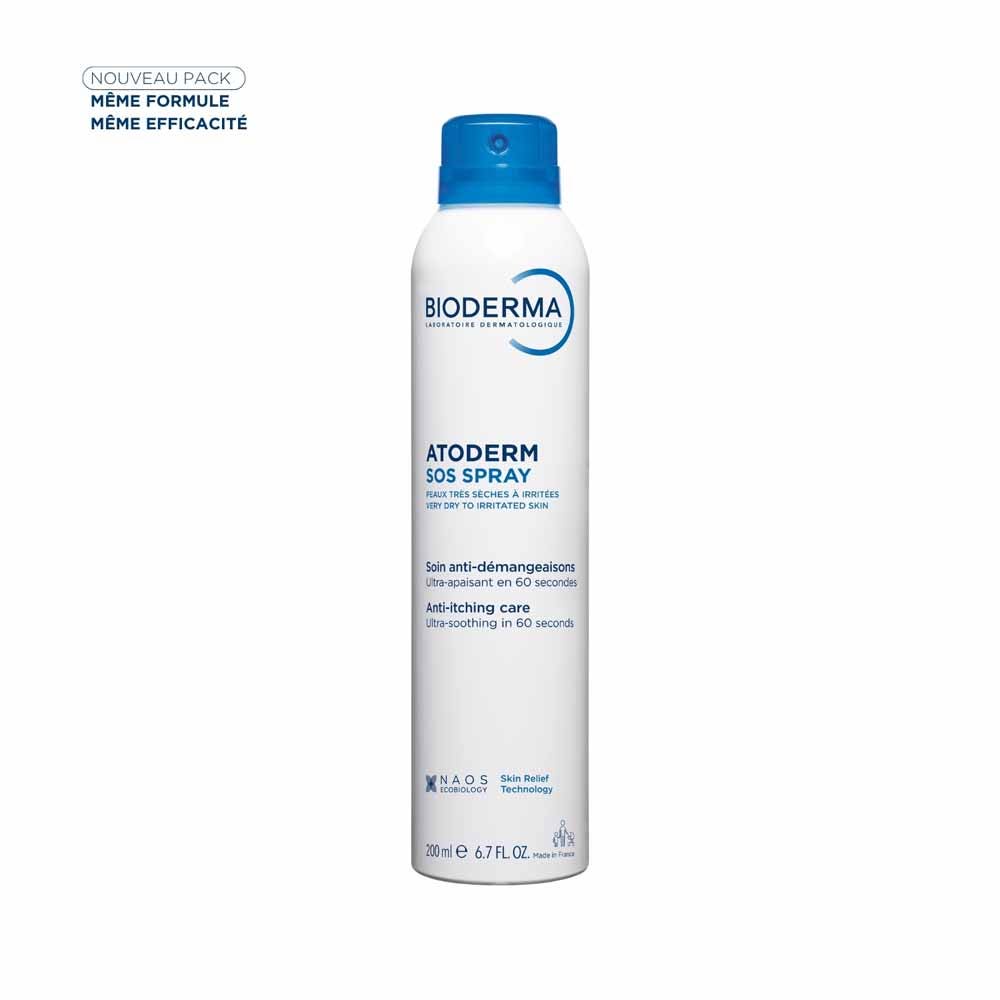 Bioderma Atoderm Sos Spray Anti-prurito Pelle molto secca e soggetta a eczema atopico 200ml