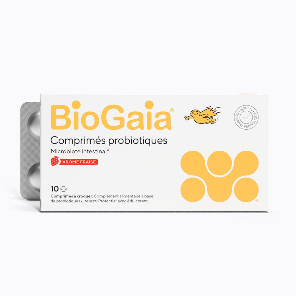 Biogaia Probiotici al gusto di Fragola x10 Compresse masticabili