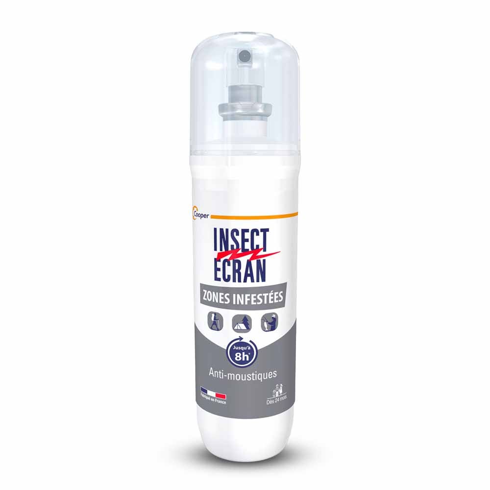 Insect Ecran Spray anti-zanzare per zone infestate a partire dai 24 mesi fino a 8 ore 100 ml