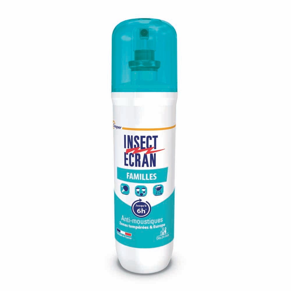 Insect Ecran Pelle Antizanzare famiglie zone temperate protezione fino a 6 ore 100 ml