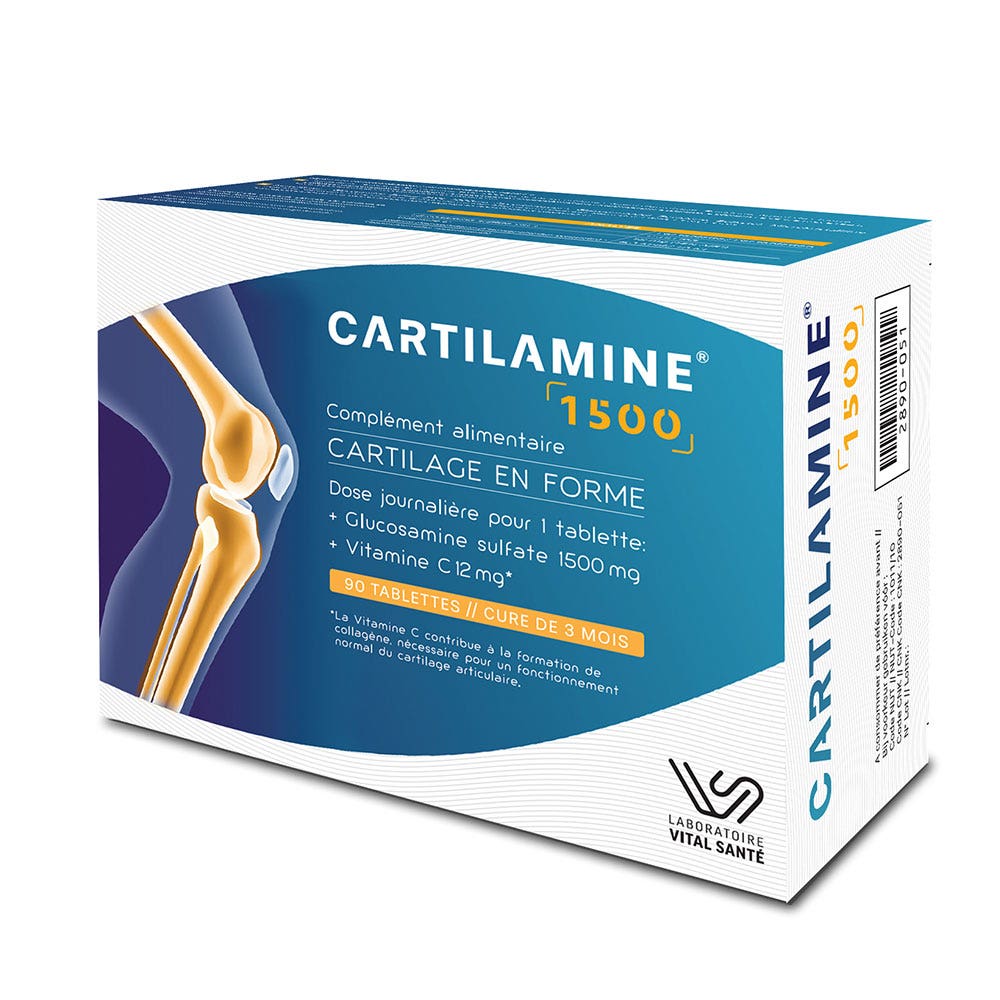 Vital Santé Cartilamine 1500 per la salute delle articolazioni 90 compresse