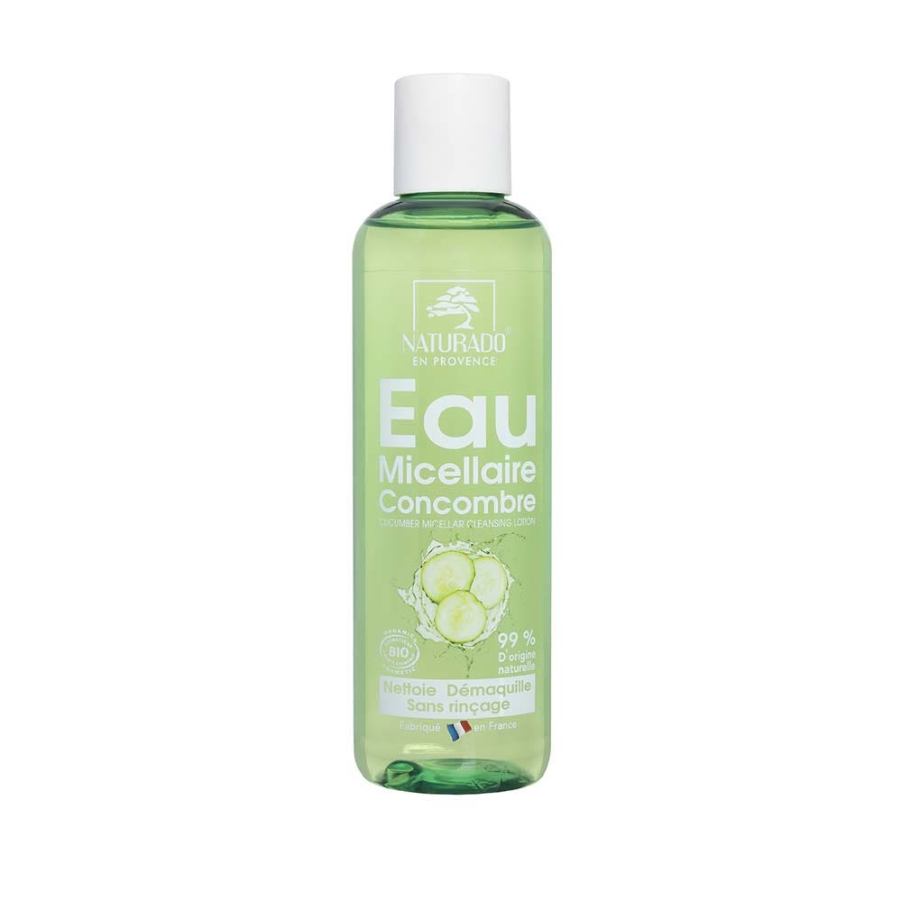 Naturado Acqua micellare di cetriolo biologica Viso, Occhi, Labbra 200 ml
