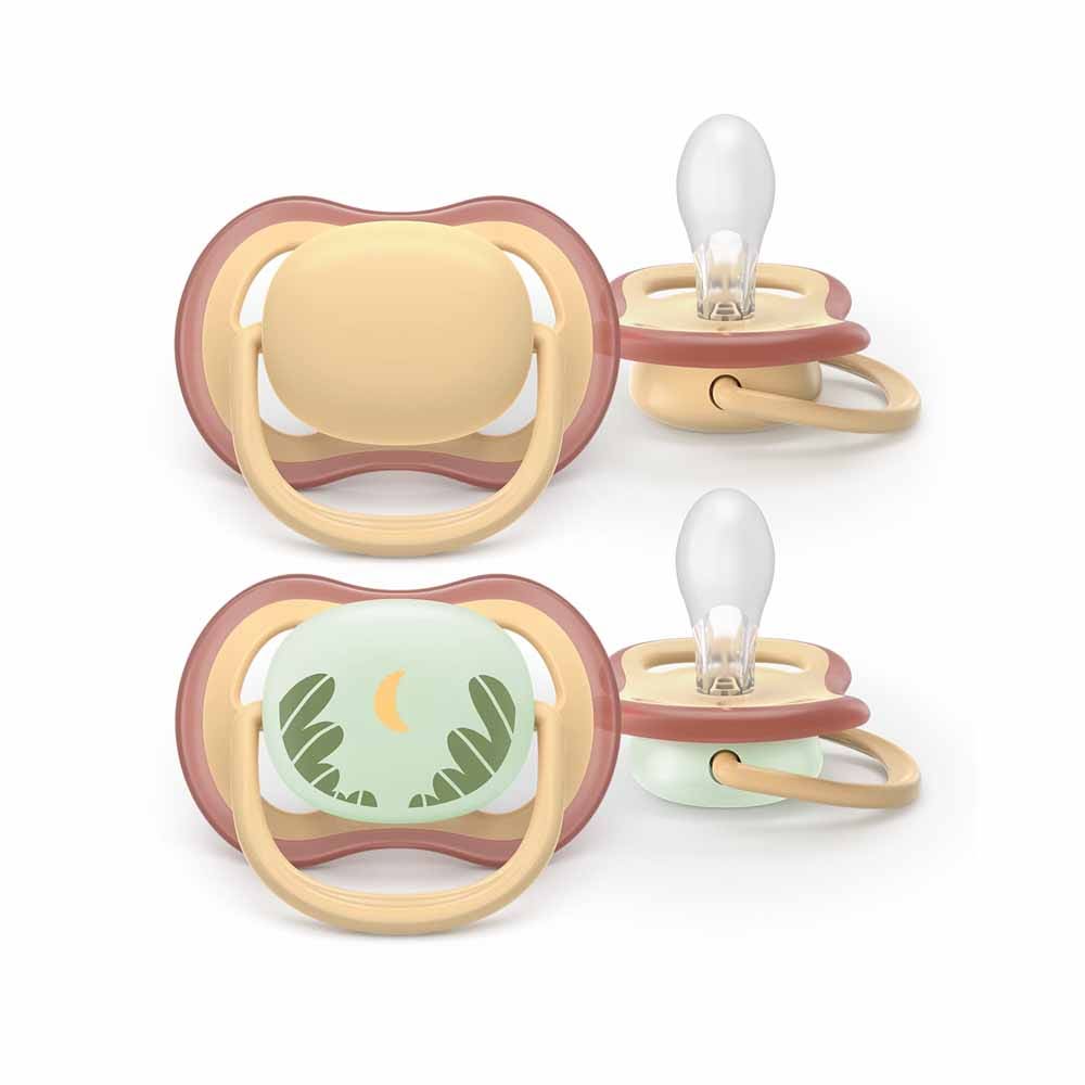 Avent Ultra Air Succhietti simmetrici in silicone giorno e notte da 0 a 6 mesi x2