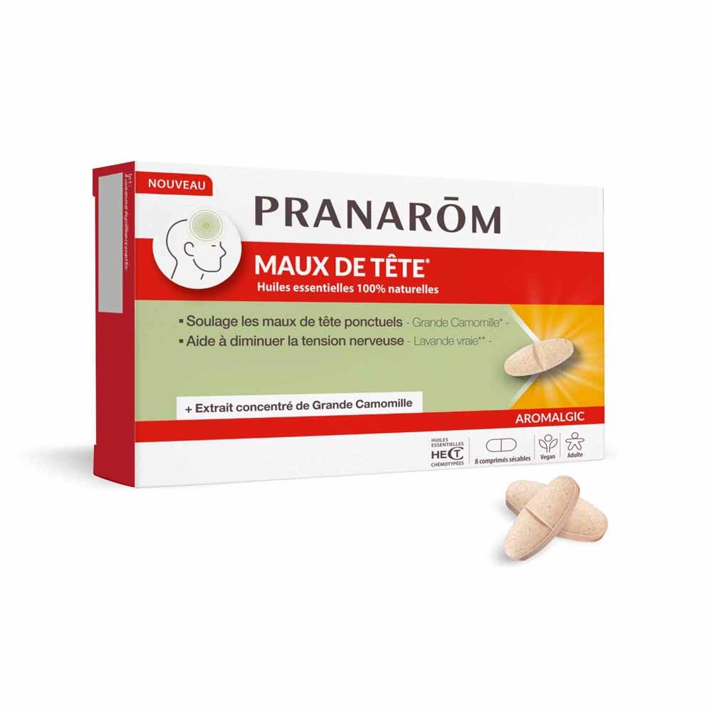 Pranarôm Aromalgic Mal di testa 8 compresse