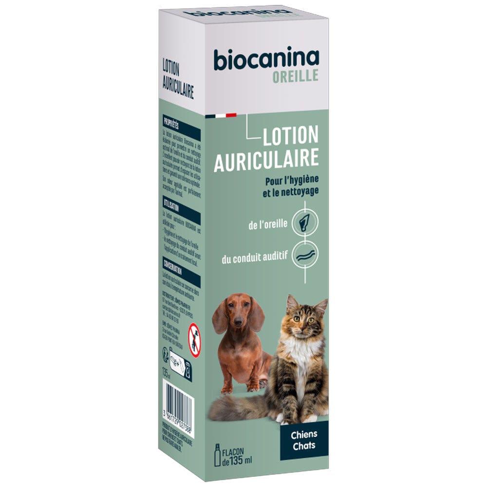 Biocanina Latte auricolare per Cane e Gatto Chiens et chats 135ml