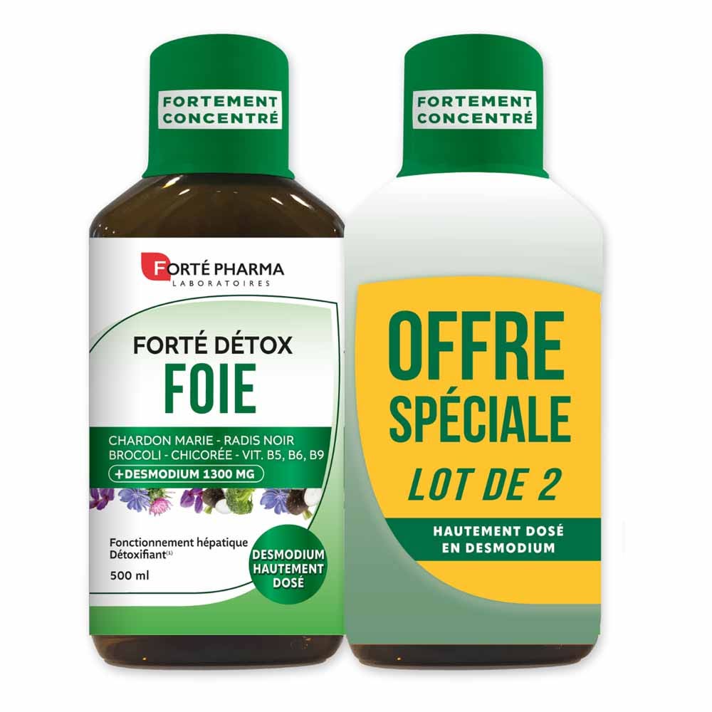 Forté Pharma Forté Détox Disintossicante naturale del fegato arricchito con desmodium 2x500ml