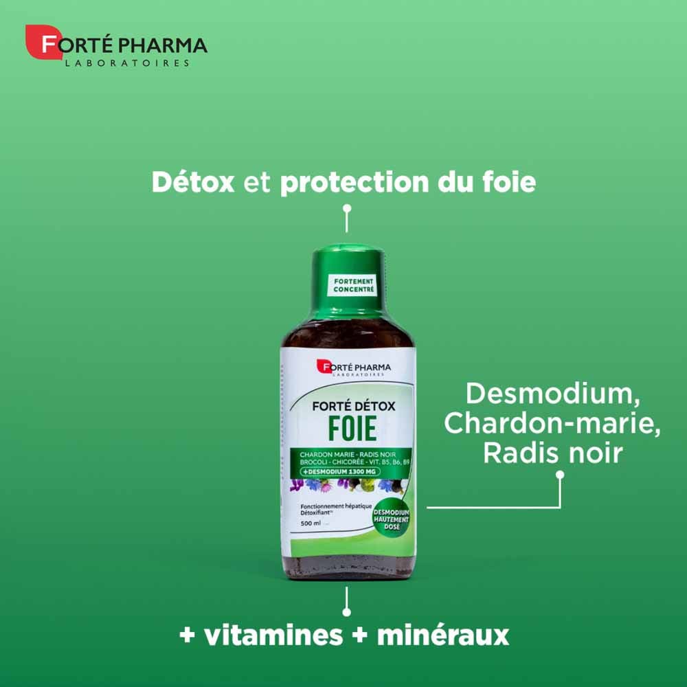Forté Pharma Forté Détox naturale per il fegato arricchito con desmodium 500ml