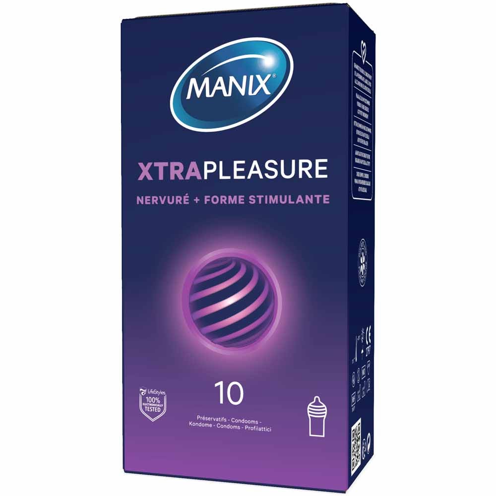 Manix Preservativi a doppio strato Forma nervosa e stimolante x12