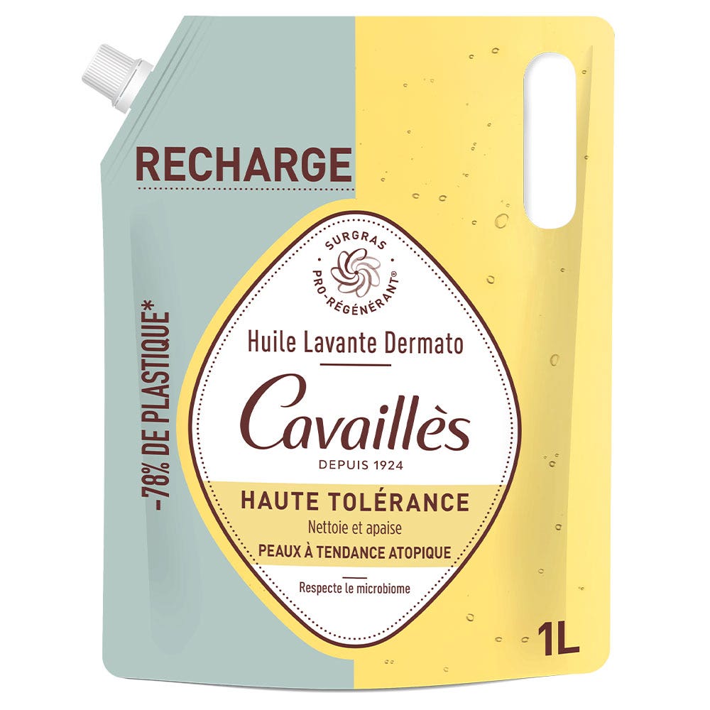 Cavaillès Surgras Pro-rigenerante Olio detergente supergrasso Pelle molto secca 1L