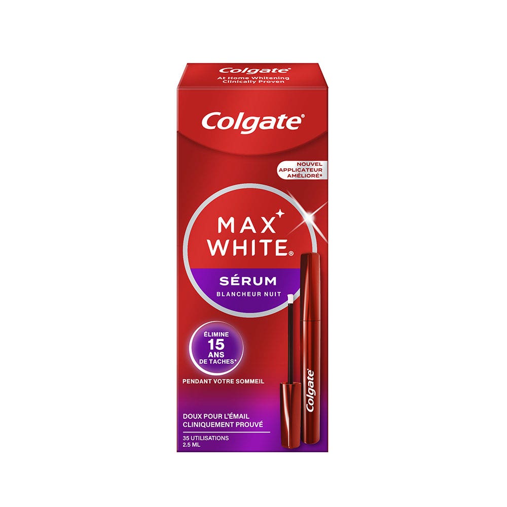Colgate Max White Siero sbiancante notte 2,5 ml