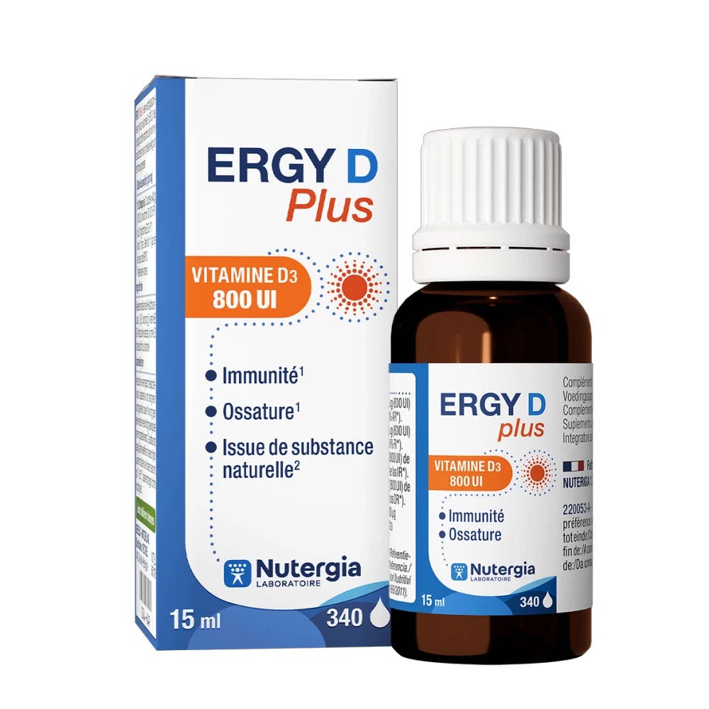 Nutergia Ergy D plus con vitamina D3 800 UI 15 ml