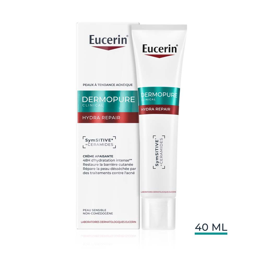 Eucerin Dermopure Hydra Repair Crema lenitiva per pelle sensibile 40 ml