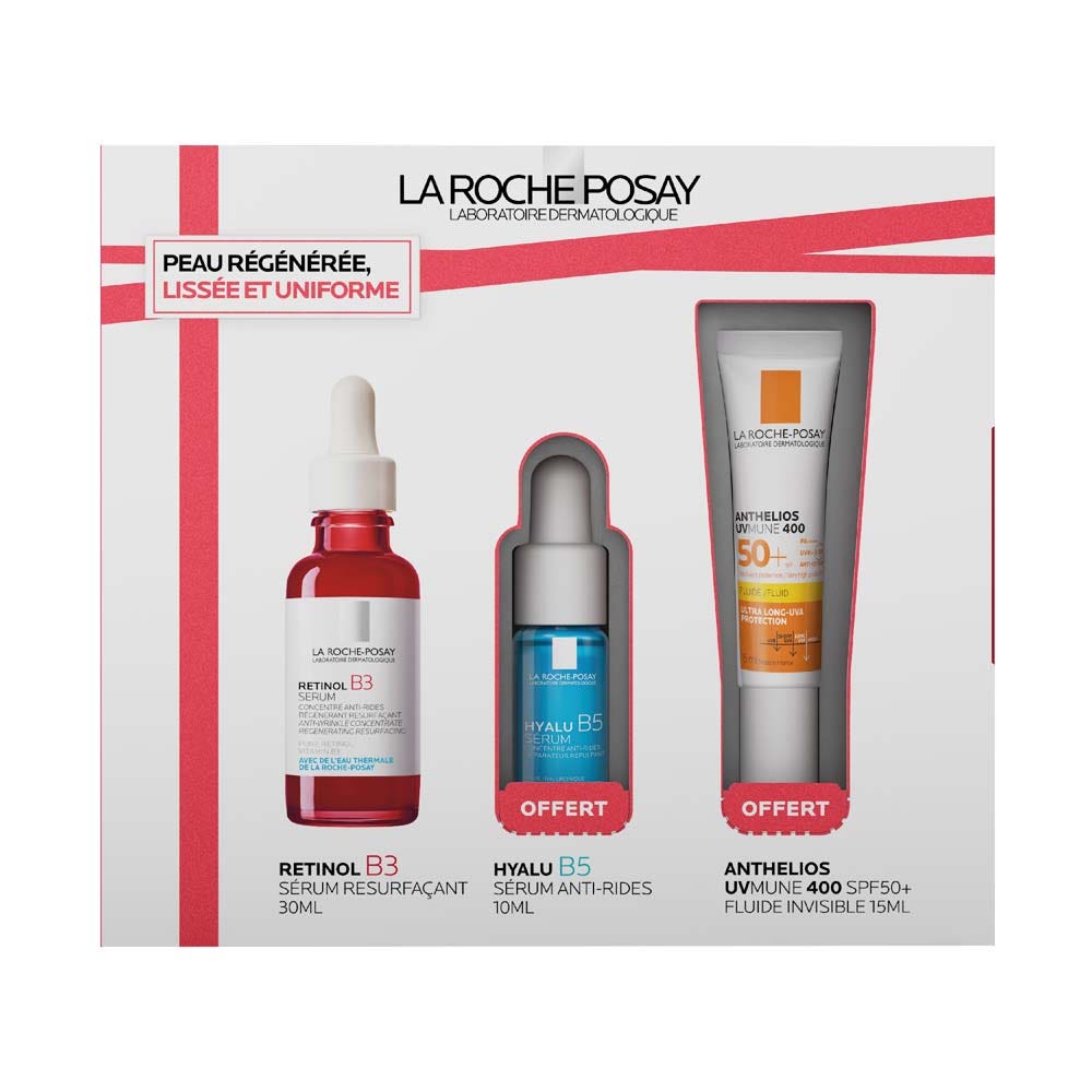 La Roche-Posay Retinol B3 Cofanetto di sieri per una pelle rigenerata, uniforme e levigata