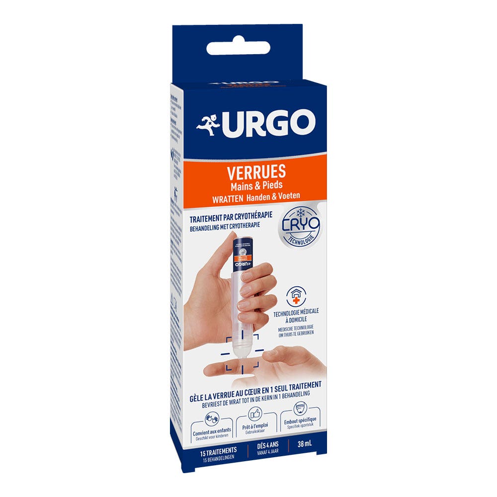 Urgo Trattamento di crioterapia delle verruche su Piedi e Mani 38ml