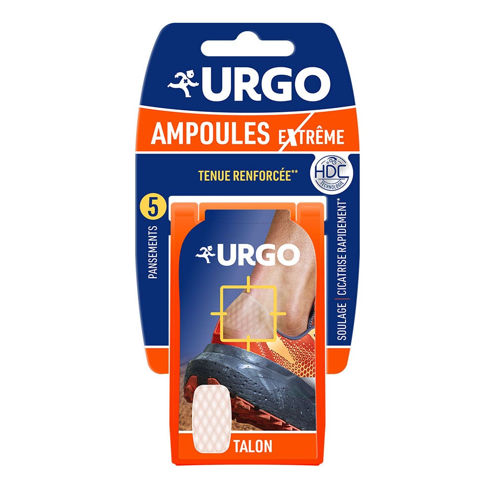 Urgo Medicazioni per vesciche del tallone estreme 6.8x4,2cm x5
