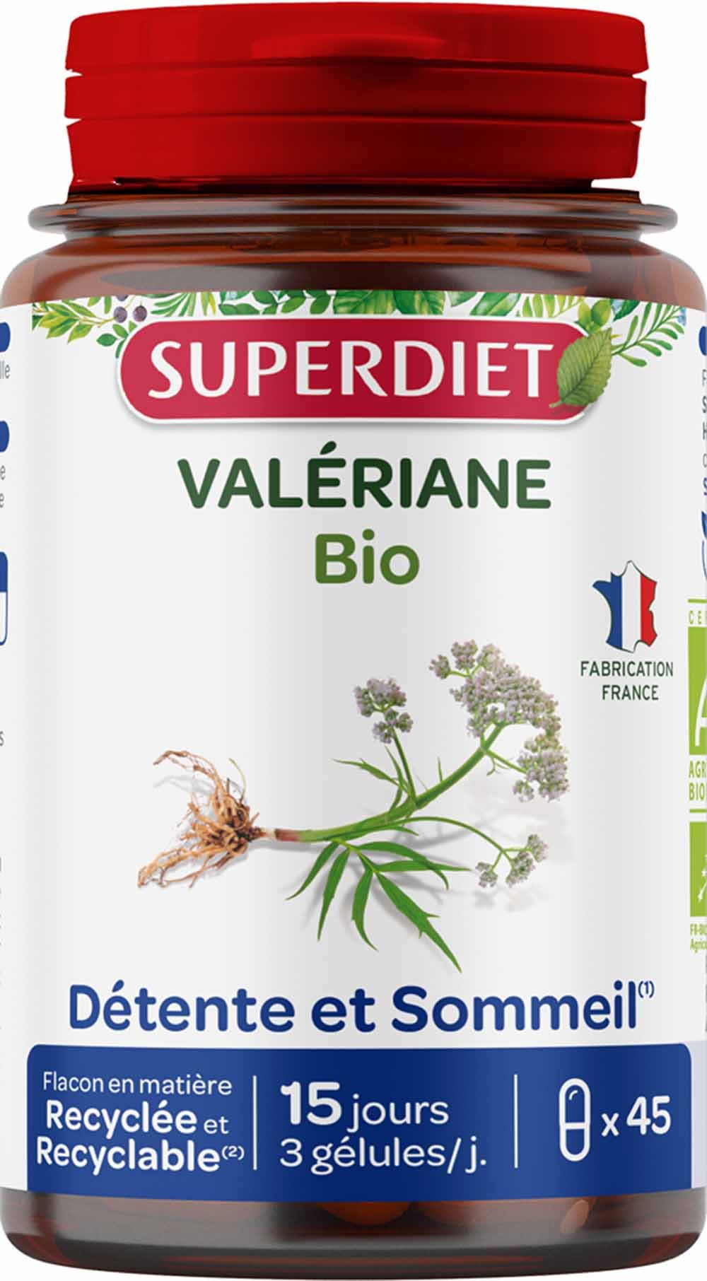 Superdiet Valeriana biologica 45 capsule
