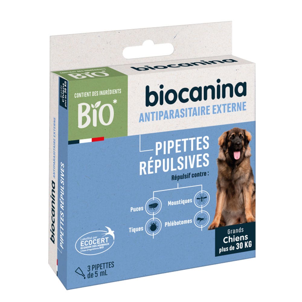 Biocanina Pipette repellenti per cani oltre i 30 kg 3 unità