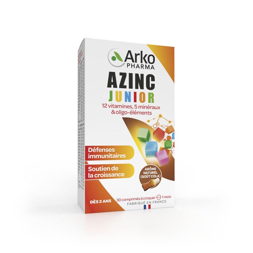 Arkopharma Azinc Gusto cola con vitamine C ed E e zinco 30 compresse