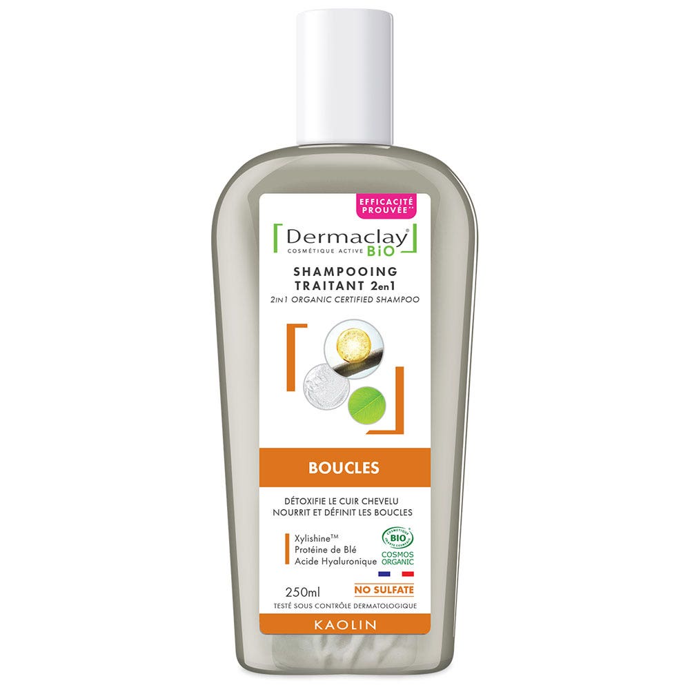 Dermaclay Shampoo trattante 2 in 1 Bio Ricci 250ml