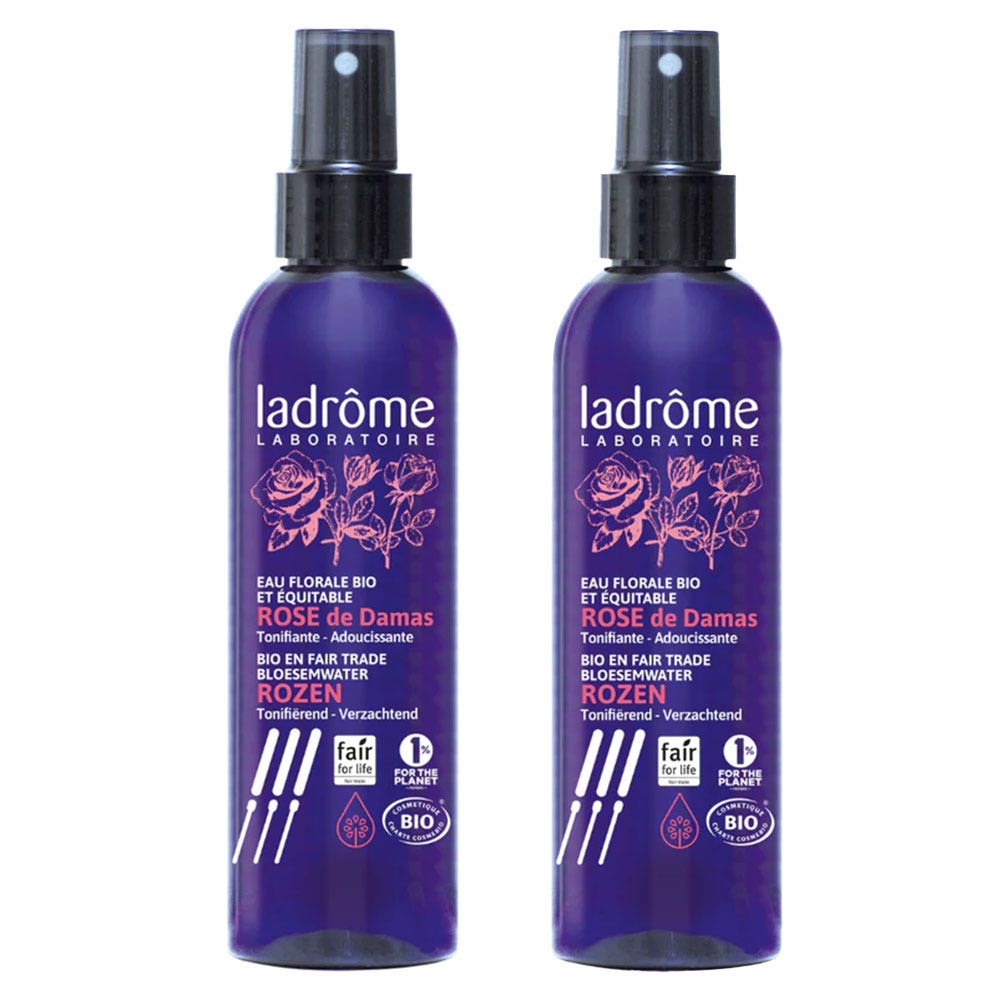 Ladrôme Acqua floreale di Rosa damascena Bio 2x200ml