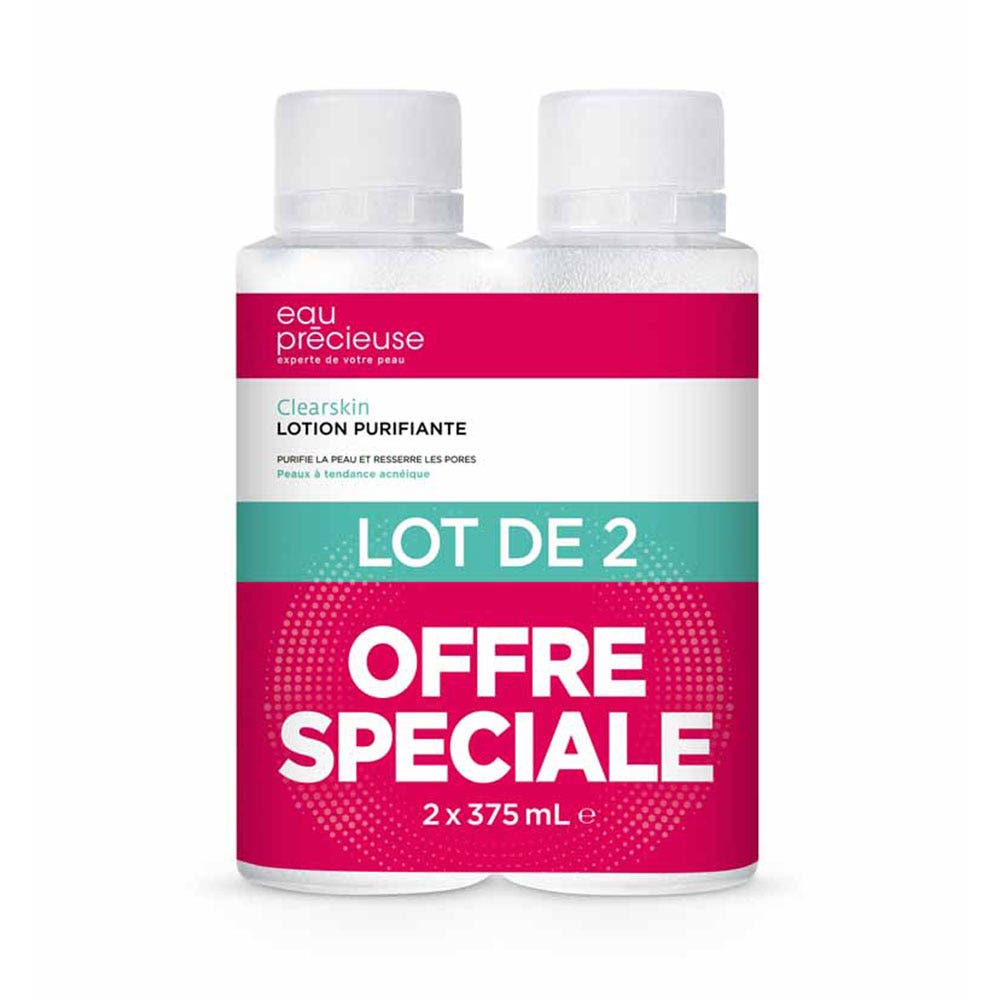 Eau Precieuse Lozione purificante detergente per pelli a tendenza acneica 2x375ml