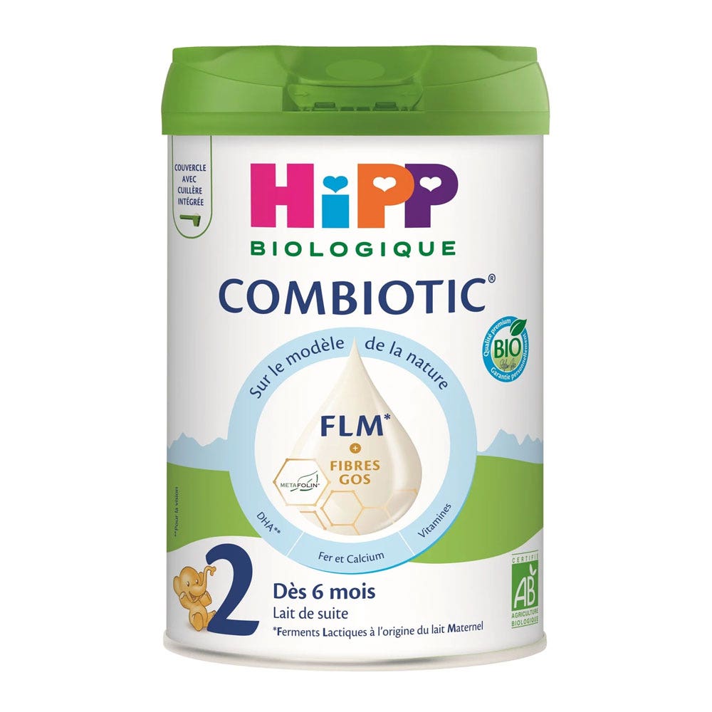 Hipp Latte in polvere Combiotic 2 Crescita bio a partire da 6 mesi 800 g