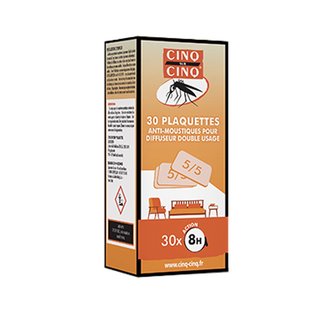 Cinq Sur Cinq Piastre repellenti per diffusori a doppio uso x30