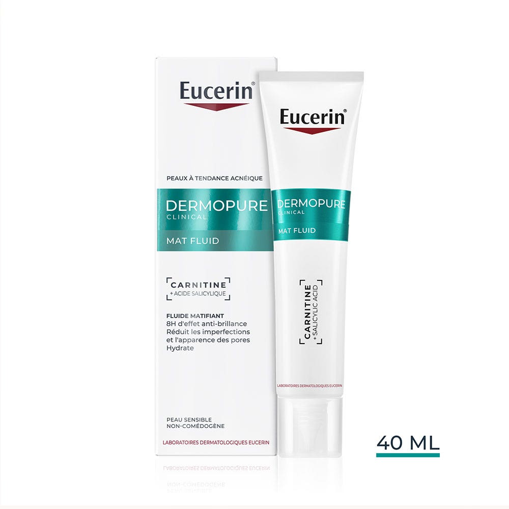 Eucerin Dermopure Crema opacizzante fluida per pelle a imperfezioni 40 ml