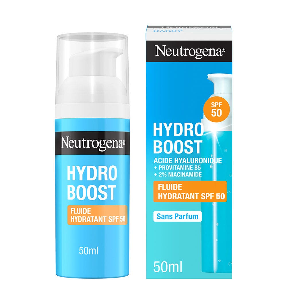 Neutrogena Hydro Boost Fluido Ialuronico con acido ialuronico B5 e niacinamide SPF 50 50ml